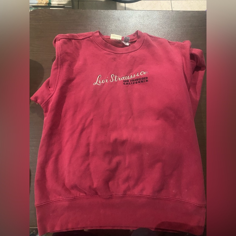 Levi Strauss & Co.San Francisco California Red Tab Sweatshirt maroonWomen'sLarge